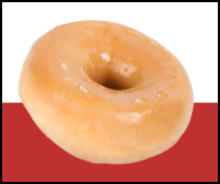 Bánh donut phủ đường kính 55g*4 cái